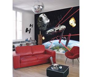 Komar Papier Fototapete - Star Wars Millennium Falcon - Größe 368 x 254 cm