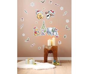 Komar - Pegatinas decorativas de Winnie Pooh Christmas (50 x 70 cm, 26 unidades), diseño de Winnie the Pooh