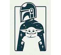 Komar Philips Lighting Star Wars WB-SW-002-30 x 40 cm, diseño de mandaloriano The Child and Father
