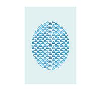 Komar Pure Boutique - Póster de Shelly Patterns Aqua (50 x 70 cm)