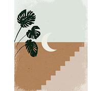 Komar Pyramid International - Póster decorativo (40 x 50 cm), diseño de luna