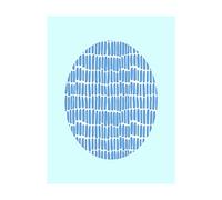 Komar Shelly Patterns Blue - Póster de Pared (sin Marco, Disponible en Tres tamaños), Weiß, Blau, P037E-40x50