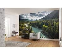 Komar SHX9-095 WILD Canada - Papel pintado fotográfico (fieltro, XXL, decoración, paisaje, dormitorio, salón, oficina, pasillo, 450 x 280 cm), multicolor