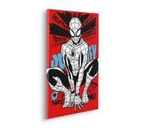 Komar Spider-Man Protector of NYC - Cuadro en bastidor, tamaño 40 x 60 cm, para habitación infantil, diseño de Spider-Man