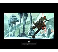 Komar Star Wars Classic RMQ Hoth Battle Ground - Cuadro Decorativo para habitación Infantil (sin Marco, Disponible en Tres tamaños), carbón, WB142-50x40