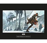 Komar Star Wars Classic RMQ Hoth Battle Ground - Cuadro Decorativo para habitación Infantil (sin Marco, Disponible en Tres tamaños), carbón, WB142-40x30