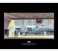 Komar Star Wars Classic RMQ Mos Eisley Hangar - Cuadro de Pared (no Incluye Marco, Disponible en Tres tamaños), carbón, WB153-50x40