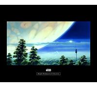 Komar Star Wars Classic RMQ Yavin Lookout - Cuadro de Pared (no Incluye Marco, 3 tamaños), carbón, WB168-50x40