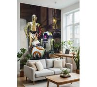 Komar Star Wars Droids Mural Fotográfico Papel Negro Marrón Tapiz