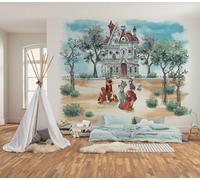 Komar Vlies Fototapete - Disney Lady and the Tramp Sweet Home - Größe 300 x 250 cm