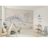 Komar Vlies Fototapete - Disney Winnie the Pooh Blue Ink - Größe 350 x 250 cm