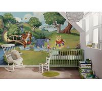 Komar Vlies Fototapete - Disney Winnie the Pooh Friendship and Fun - Größe 350 x 250 cm