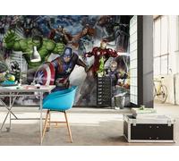 Komar Vlies Fototapete - Marvel Avengers Assemble - Größe 400 x 250 cm