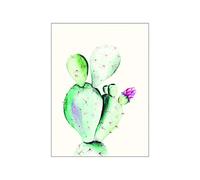 Komar Wandbild Von Prickly Pear Watercolor | Poster, Bild, Wohnzimmer, Schlafzimmer, Dekoration, Kunstdruck | ohne Rahmen | P070A-40x50 fotomural, carbón
