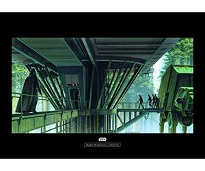 Komar Wandbild Von Star Wars Classic RMQ Endor Dock | Kinderzimmer, Jugendzimmer, Dekoration, Kunstdruck | ohne Rahmen | WB136-70x50 fotomural, Cloruro de polivinilo (PVC), carbón