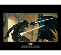 Komar Wandbild Von Star Wars Classic RMQ Vader Luke Hallway | Kinderzimmer, Jugendzimmer, Dekoration, Kunstdruck | ohne Rahmen | WB161-40x30 Cuadro de Pared, Papel, Colorido, 40 x 30 cm
