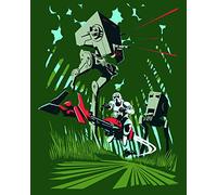 Komar Wandbild Von Star Wars Classic Vector Endor | Kinderzimmer, Jugendzimmer, Dekoration, Kunstdruck | ohne Rahmen | WB108-40x50 fotomural, Cloruro de polivinilo (PVC), carbón