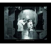 Komar WB 125-50x40 cm - Cuadro decorativo para habitación infantil, diseño de Star Wars Classic Leia R2D2, sin marco