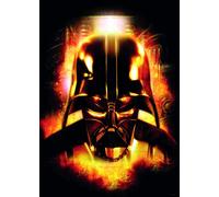 Komar WB 169-50 x 70 cm - Cuadro decorativo para habitación infantil, diseño de cabeza de Vader de Star Wars, sin marco