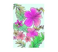 Komar WB010-30 x 40 cm - Cuadro de Pared con diseño de Flores de Ariel, tamaño 30 x 40 cm (Ancho x Alto), sin Marco, WB010-30 x 40 cm