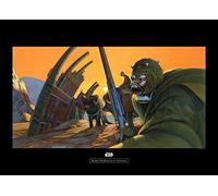 Komar WB159-70x50 - Cuadro decorativo para habitación infantil (70 x 50 cm), diseño de Star Wars