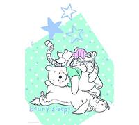 Komar Winnie The Pooh Beary Sleepy - Cuadro Decorativo para habitación de niños, decoración artística, sin Marco, WB086-50x70 cm, tamaño: 50 x 70 cm (Ancho x Alto)