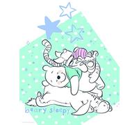 Komar Winnie The Pooh Beary Sleepy - Cuadro Decorativo para habitación de niños, decoración artística, sin Marco, WB086-40x50 cm, tamaño: 40 x 50 cm (Ancho x Alto)