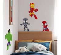 Komar WTD - Adhesivo decorativo para pared, diseño de Spidey and His Amazing Friends Power Group, tamaño 50 x 70 cm, multicolor