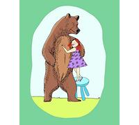 Komar WTD - Cuadro de Pared (40 x 50 cm, 40 x 50 cm), diseño de Lili y Oso