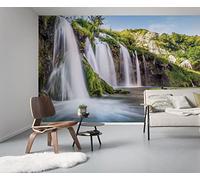 Komar WTD Downfall - Papel pintado (368 x 248 cm, 4 piezas, incluye pegamento), color blanco