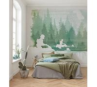Komar WTD IADX7-006 - Papel pintado fotográfico (fieltro, 350 x 280 cm), diseño de muñeco de Endor Speeders de Star Wars