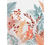 Komar WTD - Papel pintado fotográfico (200 x 250 cm, ancho de 50 cm, papel pintado, hojas, habitación de ovejas, sala de estar