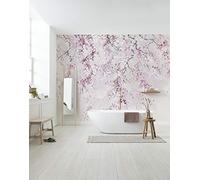 Komar WTD - Papel pintado fotográfico (300 x 280 cm, 6 paneles, ancho de 50 cm), diseño de flores de cerezo