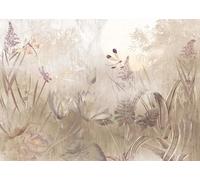 Komar WTD - Papel pintado fotográfico (350 x 250 cm, ancho de 50 cm, papel pintado, prado, flores, habitación de ovejas, sala de estar