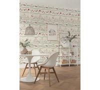 Komar WTD - Papel pintado fotográfico para habitación infantil (300 x 250 cm), diseño de Winnie the Pooh Friends in Garden