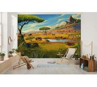 Komar WTD - Papel pintado fotográfico para habitación infantil (350 x 250 cm), diseño de El Rey León de Disney