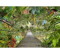 368x254cm Papel Pintado Mural Selva Foto Pared Dormitorio Decoración Wild Puente