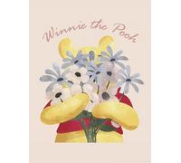 Komar WTD - Póster para habitación infantil (30 x 40 cm), diseño de Winnie the Pooh Into The Blooms, color amarillo y rosa