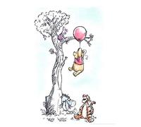 Komar Disney Wandbild Von Arte Mural, Polar, Azul, Blanco, Gris, 30 x 40 cm