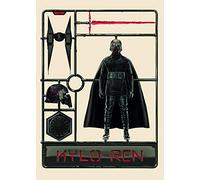 Komar WTD WB181-50x70 - Cuadro Decorativo para Pared (3 tamaños, diseño de Kylo de Star Wars, sin Marco)