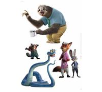 Komar Zoomania - Adhesivo decorativo para pared, tamaño 50 x 70 cm, diseño de animales de Disney