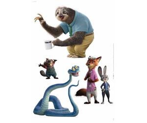 Komar Zoomania - Adhesivo decorativo para pared, tamaño 50 x 70 cm, diseño de animales de Disney