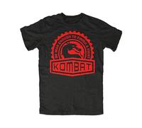 Kombat T-Shirt Game, Gamer, Nerd, Retro, Fun, Cult, Arcade, Mortal Men's Short-Sleeve T-Shirt T-Shirt Black S