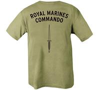 Kombat UK Hombre de Royal Marines Commando Camiseta, Hombre, Color Olive Green, tamaño XXL