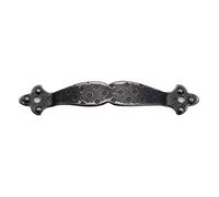 KOMBI 3 tiradores de hierro forjado de 105 x 20 mm con tirador horizontal decorativo para muebles, cajones, cajones, puertas, ventanas, efecto vintage, rústico, baúl