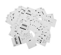 KOMBIUDA 1 Caja Tarjetas de Lectura de Rhythm Poker Actividad alumno Herramienta de práctica de Ritmo teoría aprendiendo Herramienta de enseñanza de Ritmo Juego Principiante Papel