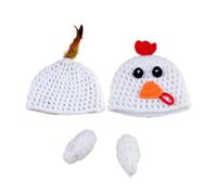 KOMBIUDA 1 Juego Conjunto de Fotografía para Bebés con Accesorios de Ganchillo Traje de Fiesta para Nacidos para Sesiones Fotográficas Cumpleaños y Decoraciones Navideñas