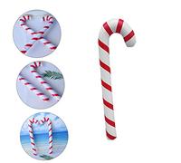 KOMBIUDA 1 Juego De 9 Piezas Muleta Caminando Palos Inflable Decoración Bastón De Caña Banda Juguete Navidad Accesorio De Vestir De Polivinilo Rojo
