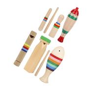 KOMBIUDA 1 Juego Instrumentos Musicales de Percusión Silbato de Tren y Rascador de Educación Musical Temprana
