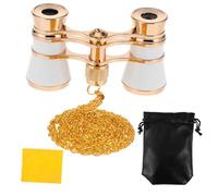 KOMBIUDA 1 Juego Prismáticos Gafas Vintage para Mujer Binoculares Estilo Vintage Mini Binoculares para Adultos Binocular De Turismo Gafas De Ópera Binocular De Viaje Metal